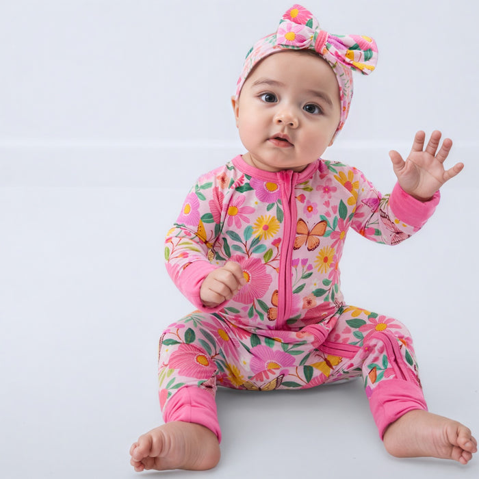 Butterfly Floral Bow Headband