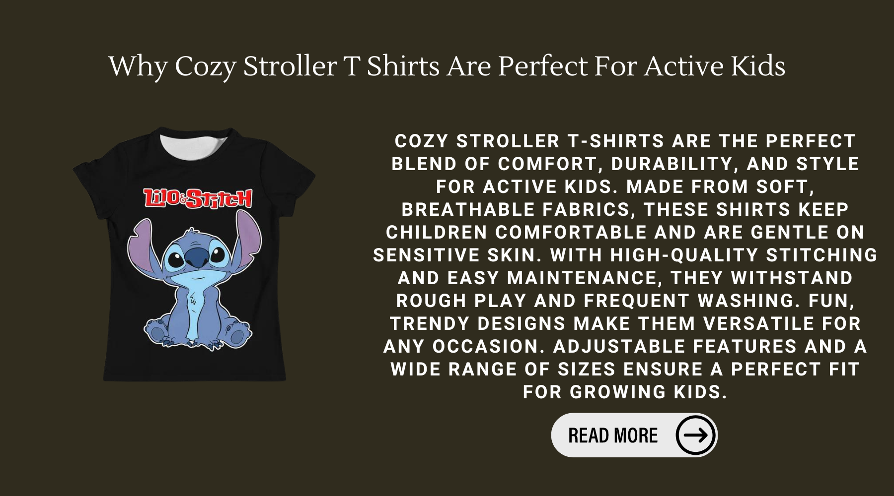 Why Cozy Stroller T Shirts Are Perfect For Active Kids