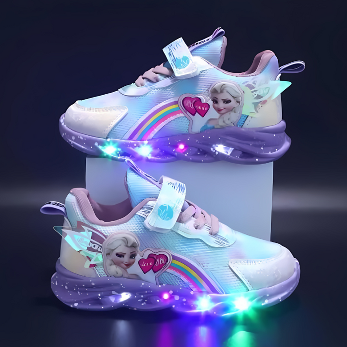 Elsa Character LED Casual Sneakers