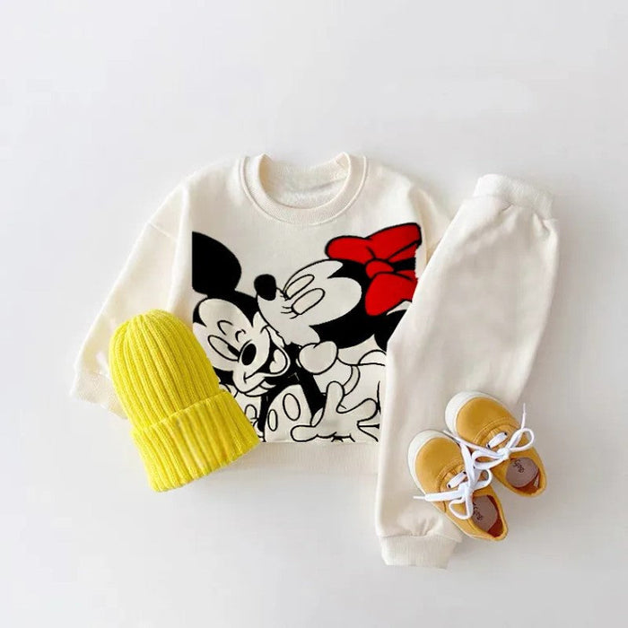 Character Printed Sweater And Joggers Set