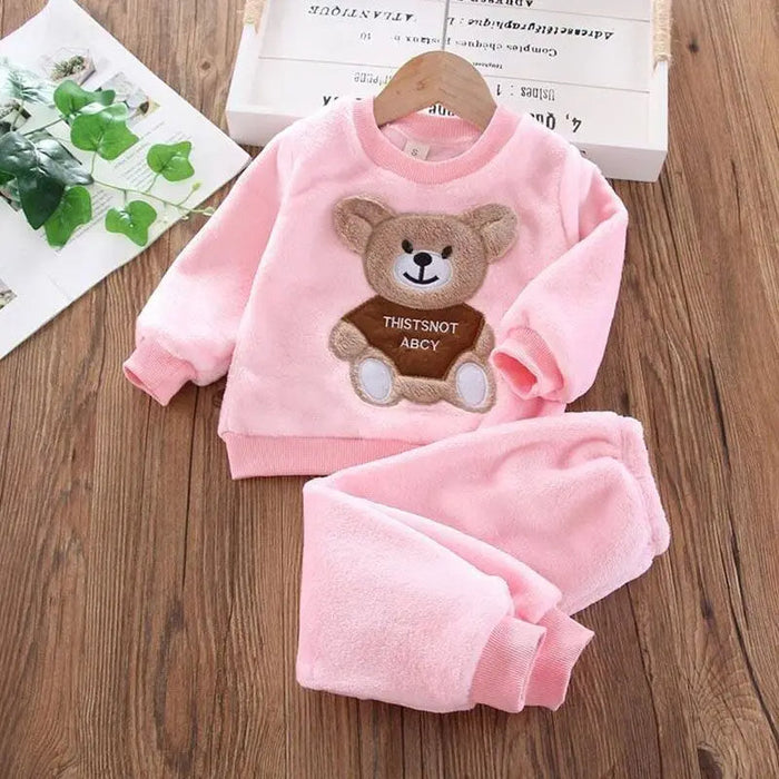 Teddy 2 Pieces Toddler Tops And Pants Set