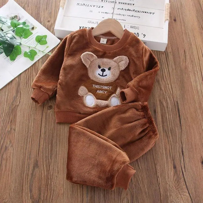 Teddy 2 Pieces Toddler Tops And Pants Set