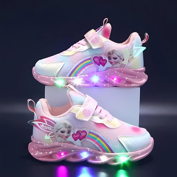 Elsa Character LED Casual Sneakers