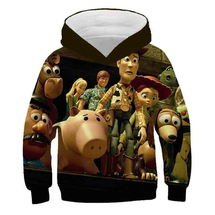 Cartoon Printed Casual Hoodie