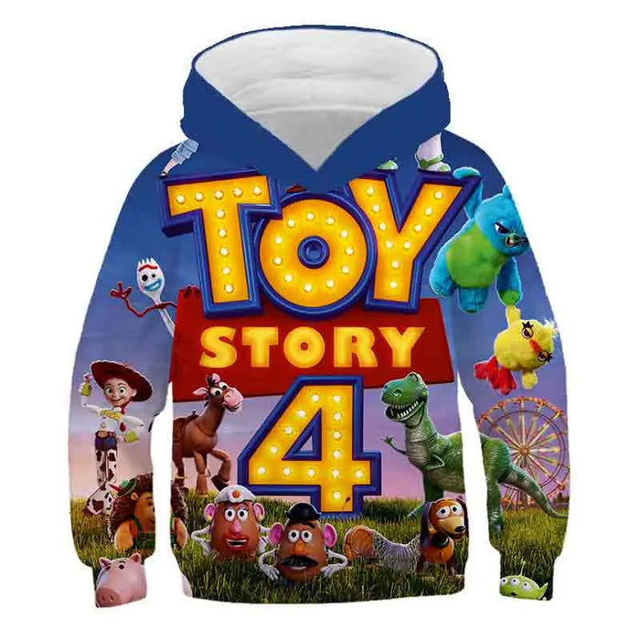 Cartoon Printed Casual Hoodie