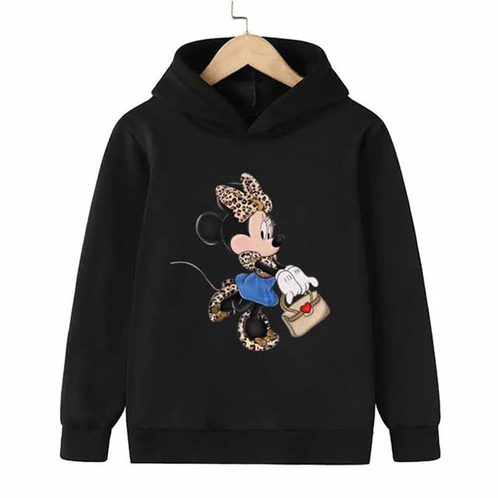 Casual Full Sleeves Minnie Hoodies