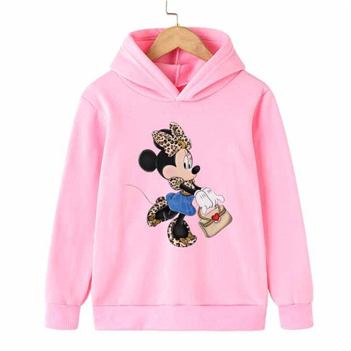 Casual Full Sleeves Minnie Hoodies