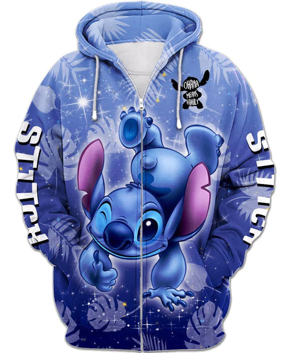 Children Crazy Stitch Zip Up Hoodie