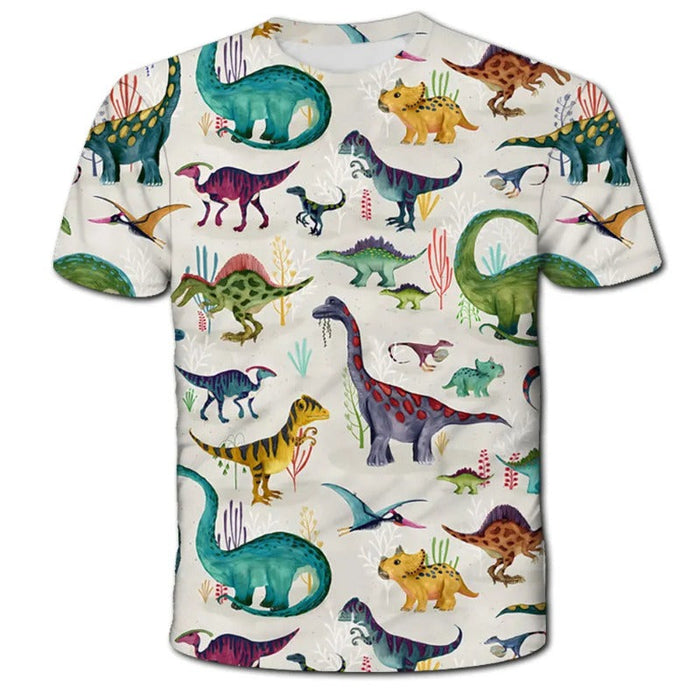 Dino Printed Short Sleeve Tee