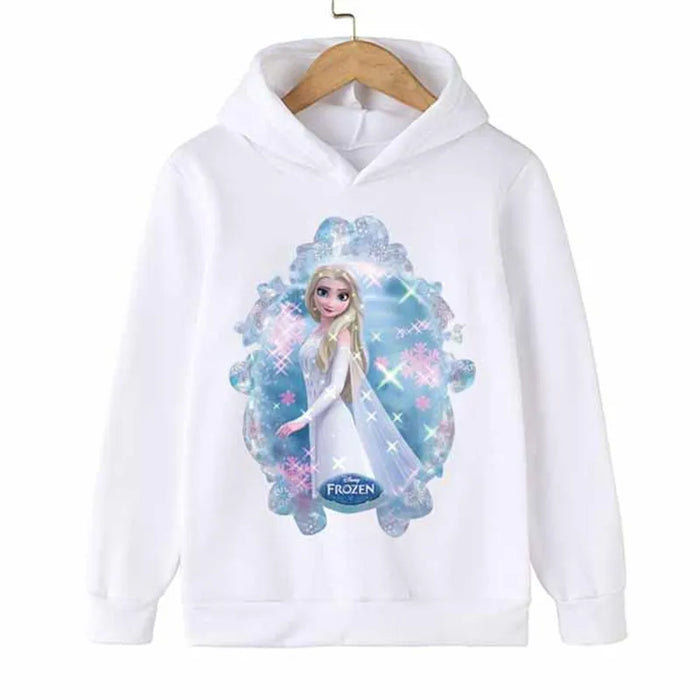 Elsa And Anna Printed Hoodie