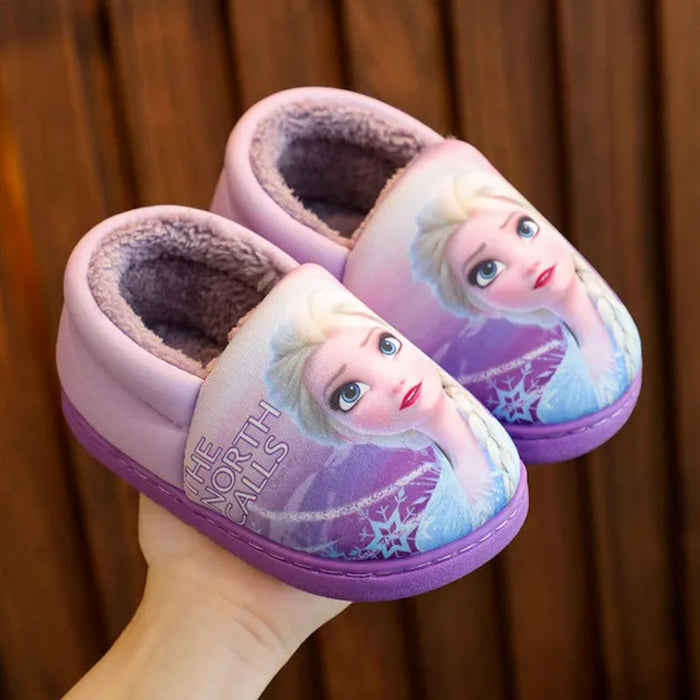 Elsa Cartoon Printed Flat Shoes