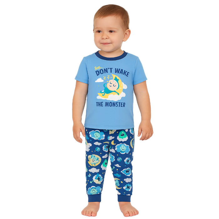 Egg Hunting Graphic Pajama Set With Snug Fit