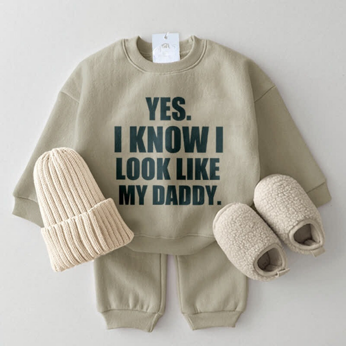 Look Like My Daddy Printed Sweatshirt
