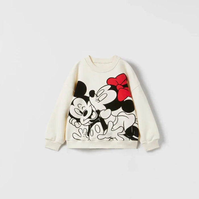 Mickey And Minnie Printed Sweatshirt