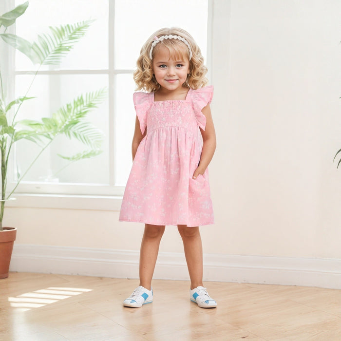 Ruffle Strap Pull On Dress