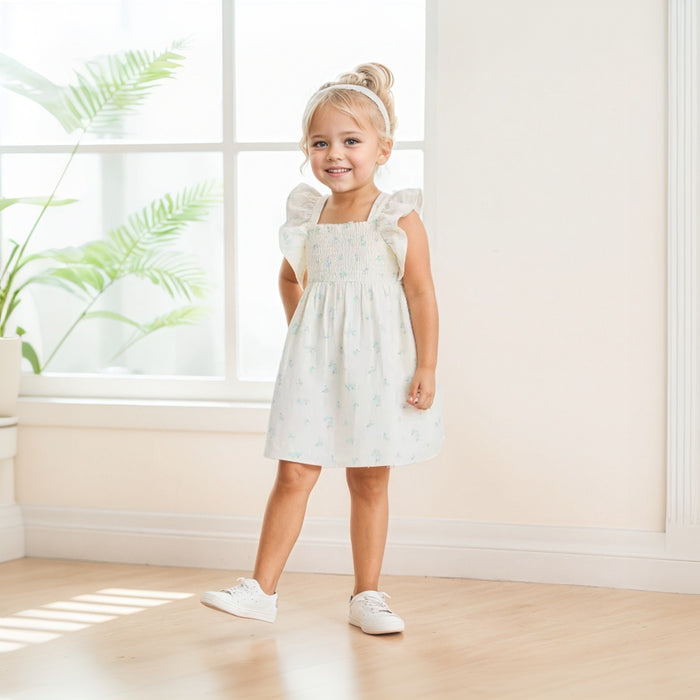 Ruffle Strap Pull On Dress