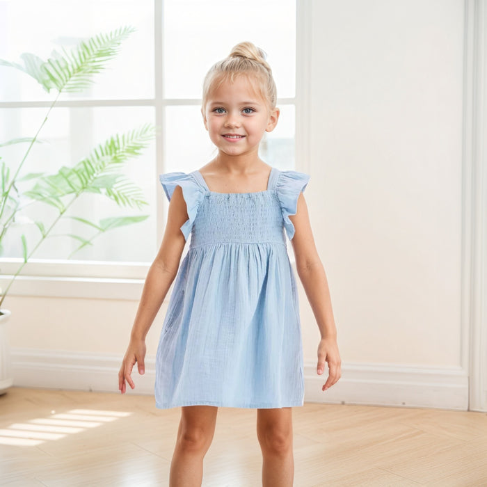 Ruffle Strap Pull On Dress