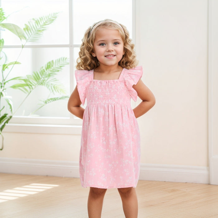 Ruffle Strap Pull On Dress