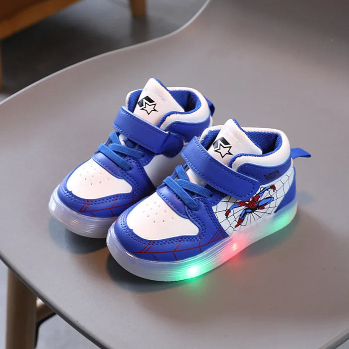 Spiderman LED Light Glowing Sneakers