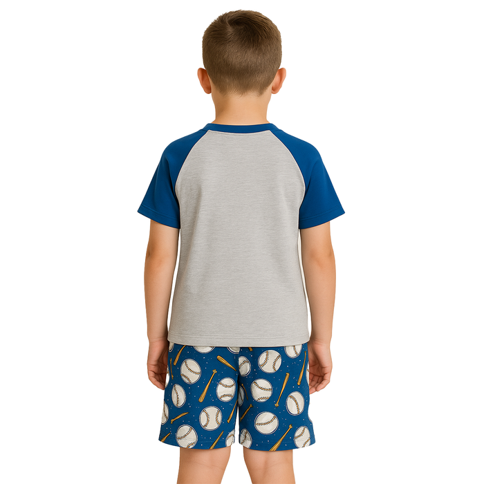 Baseball Graphic Pajama Set For Everyday Wear