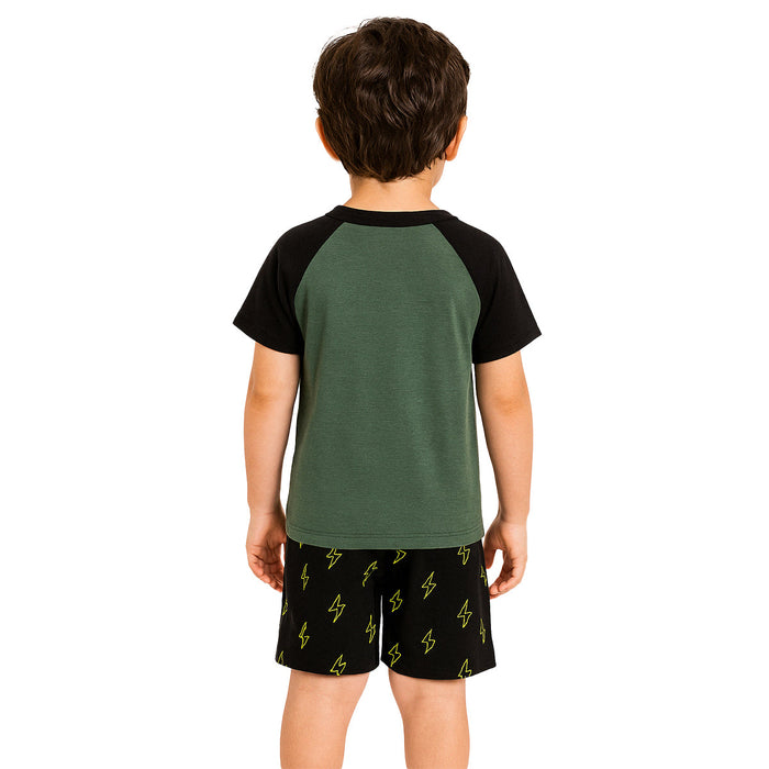2 Piece Short Sleeve And Lightweight Graphic Tee And Shorts Set