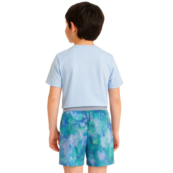 Sporty And Lightweight 2 Piece Graphic Tee And Shorts Pajama Set