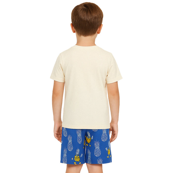 2 Piece Short Sleeve And Lightweight Graphic Tee And Shorts Set
