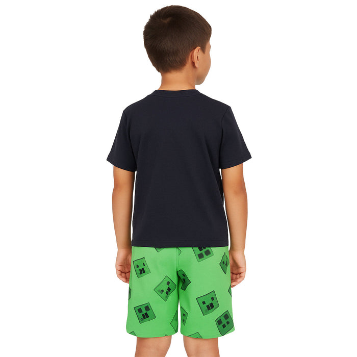 2 Piece Graphic Print Pajama Set Tee And Shorts For Warm Nights