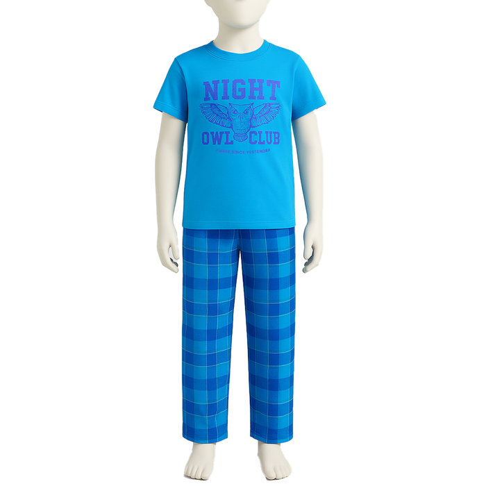Two Piece Recycled Short Sleeve Pajama Sleepwear Set