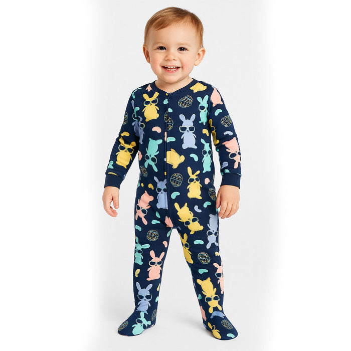 Egg Hunting Graphic Pajama Set With Snug Fit
