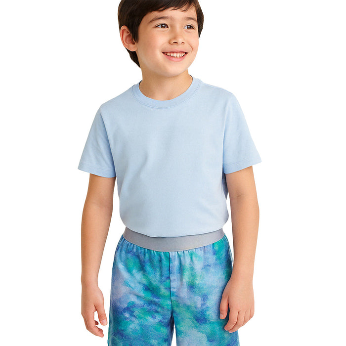 Sporty And Lightweight 2 Piece Graphic Tee And Shorts Pajama Set