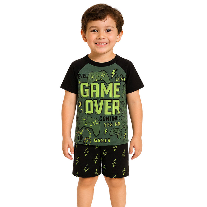 2 Piece Short Sleeve And Lightweight Graphic Tee And Shorts Set