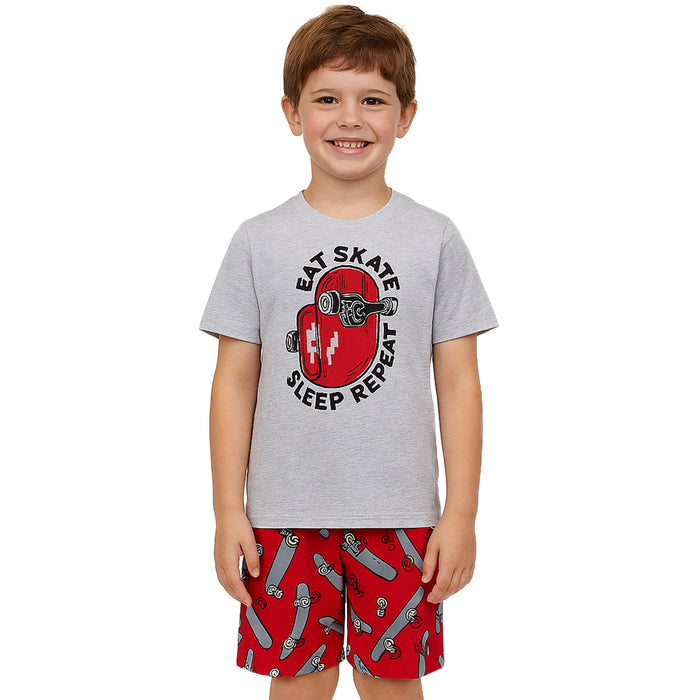 2 Piece Short Sleeve And Lightweight Graphic Tee And Shorts Set