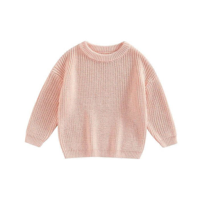 Solid Color Plain Knit Sweater