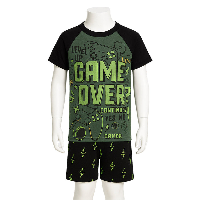 2 Piece Short Sleeve And Lightweight Graphic Tee And Shorts Set