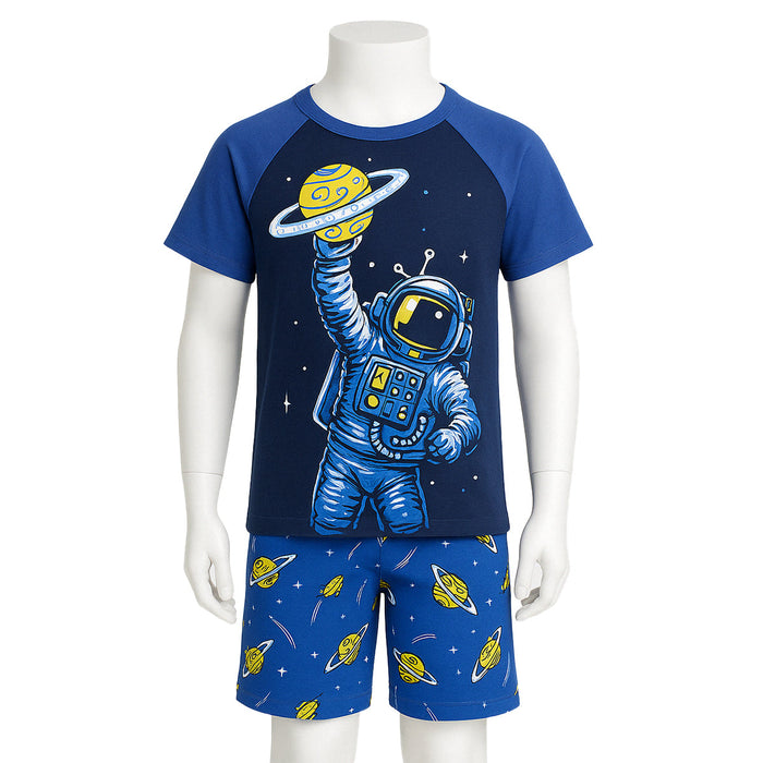 2 Piece Short Sleeve And Lightweight Graphic Tee And Shorts Set