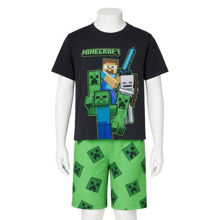 2 Piece Graphic Print Pajama Set Tee And Shorts For Warm Nights